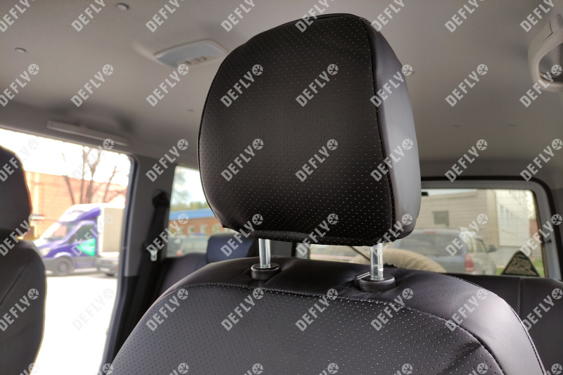 Чехлы на сиденья УАЗ Патриот, 2020-н.в., Comfort, Luxe, Luxe Premium, экокожа черная