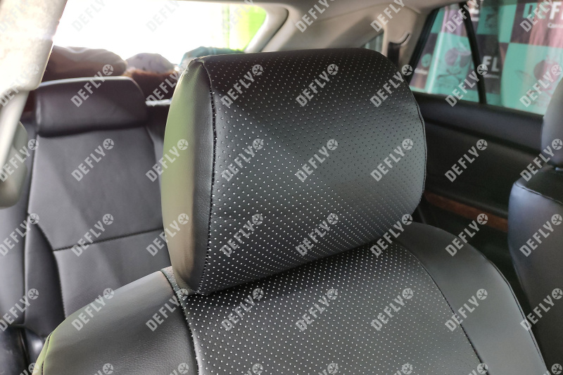 Чехлы на сиденья Toyota Harrier (XU30), 2003-2013, экокожа черная