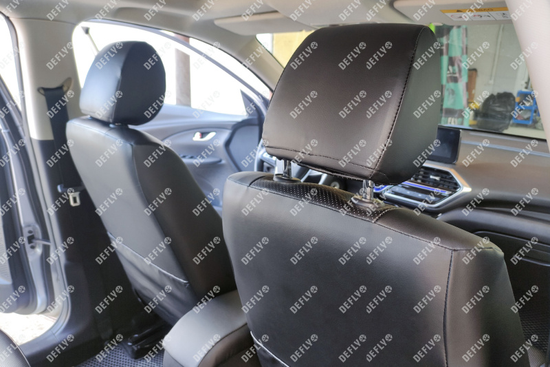 Чехлы на сиденья Changan Alsvin, 2018-н.в., экокожа черная