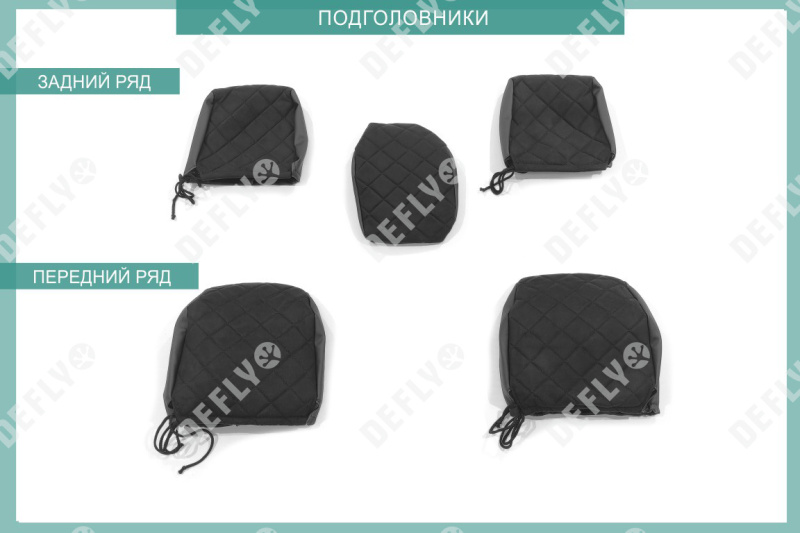 Чехлы на сиденья Renault Duster (HS), 2015-2021, Expression, Privilege, экокожа черная/замша черная ромб