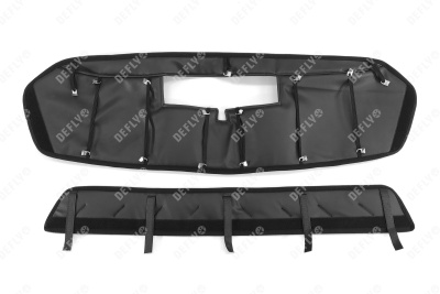 Утеплитель радиатора для Haval Jolion, 2020-2024, экокожа черная