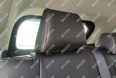 Чехлы на сиденья Toyota RAV4 (XA50), 2018-н.в., экокожа черная