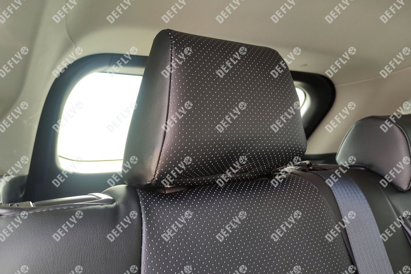 Чехлы на сиденья Toyota RAV4 (XA50), 2018-н.в., экокожа черная